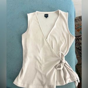 GAP sleeveless wrap summer sweater
